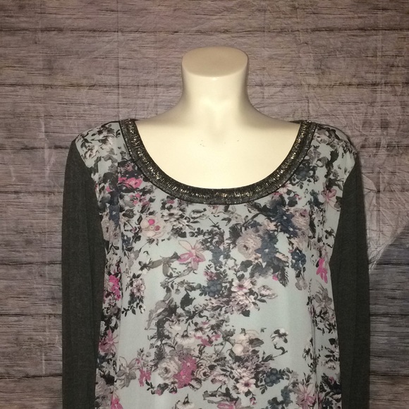 Maurice's Floral & Sequins Dressy Top - Picture 2 of 8